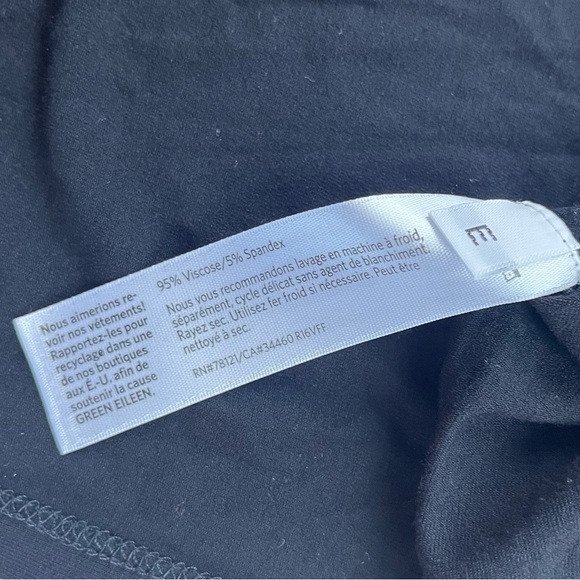 Eileen Fisher Petite Black Dress N184-38 - Picture 6 of 8